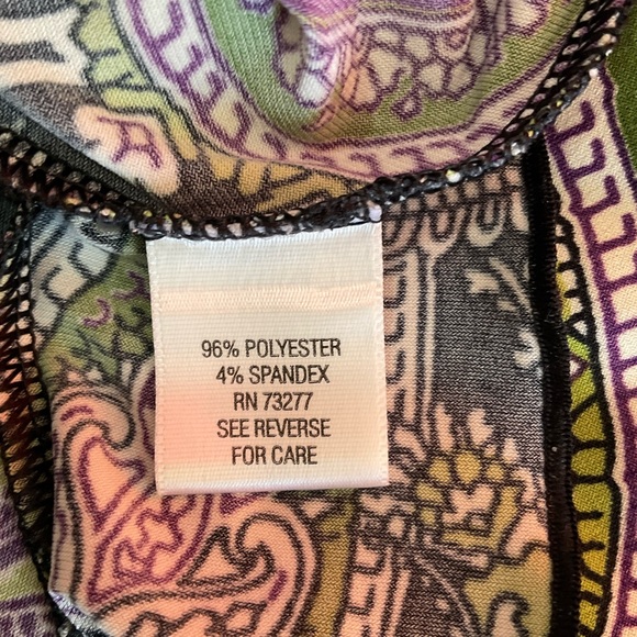 Apt.9 paisley ruffled wrap dress - EUC - Picture 5 of 6